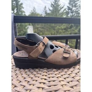 Mephisto Sandals Leather Walking Strappy Adjustable 42 EU 11 US Comfort Suede